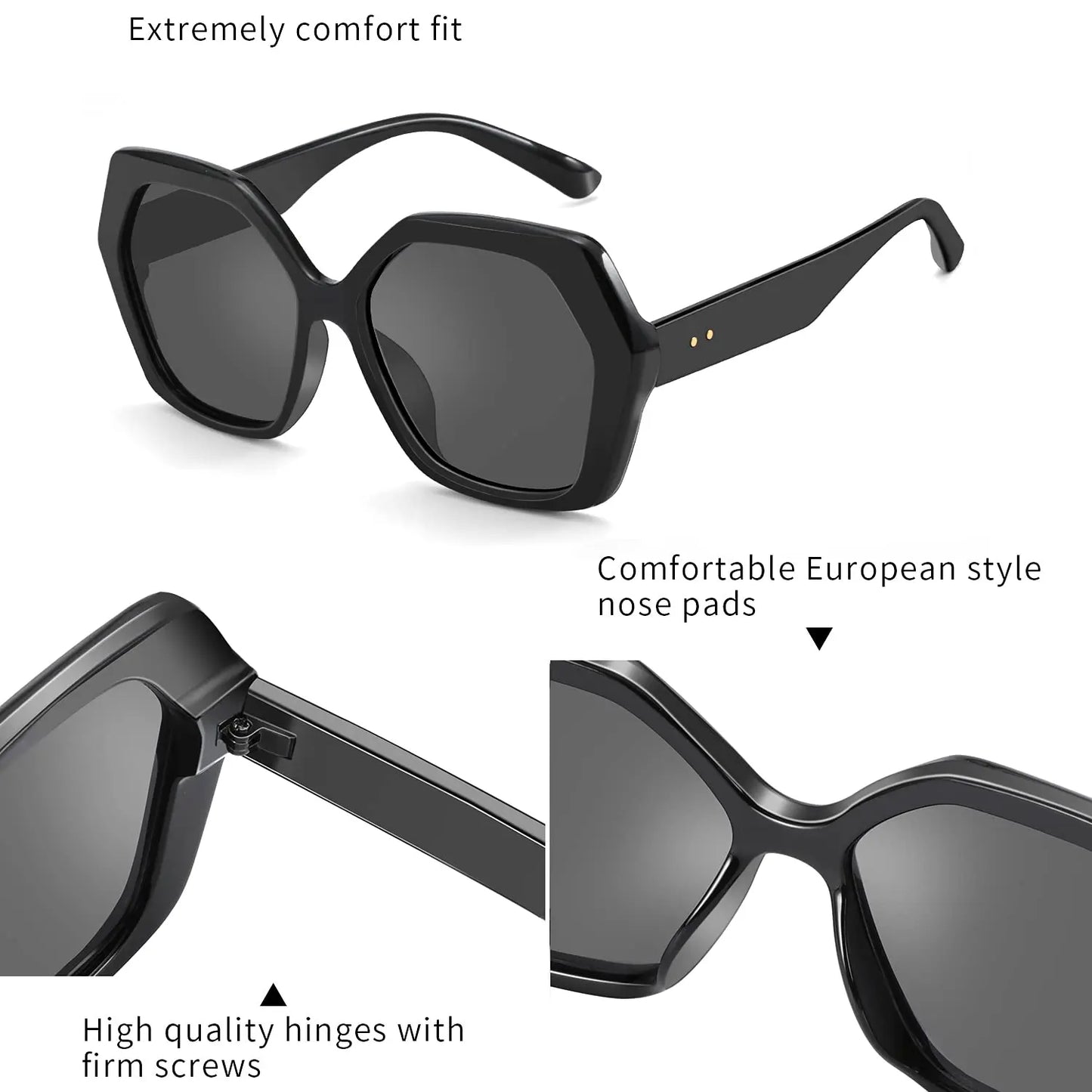 Butterfly Oversize Sunglasses Women Fashion Design Big Eyewear Shades for Ladies Uv400 Travel Sun Glasses