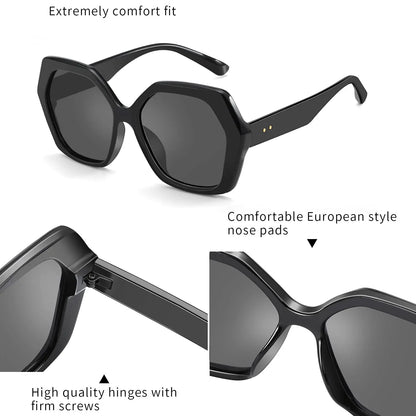 Butterfly Oversize Sunglasses Women Fashion Design Big Eyewear Shades for Ladies Uv400 Travel Sun Glasses
