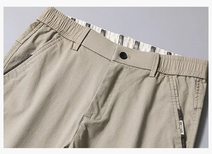 Cotton Thin Men's Business Casual Pants Summer Straight Slim Fit Fashion Stretch Solid Trousers Korean Men's Pants Size 28-38