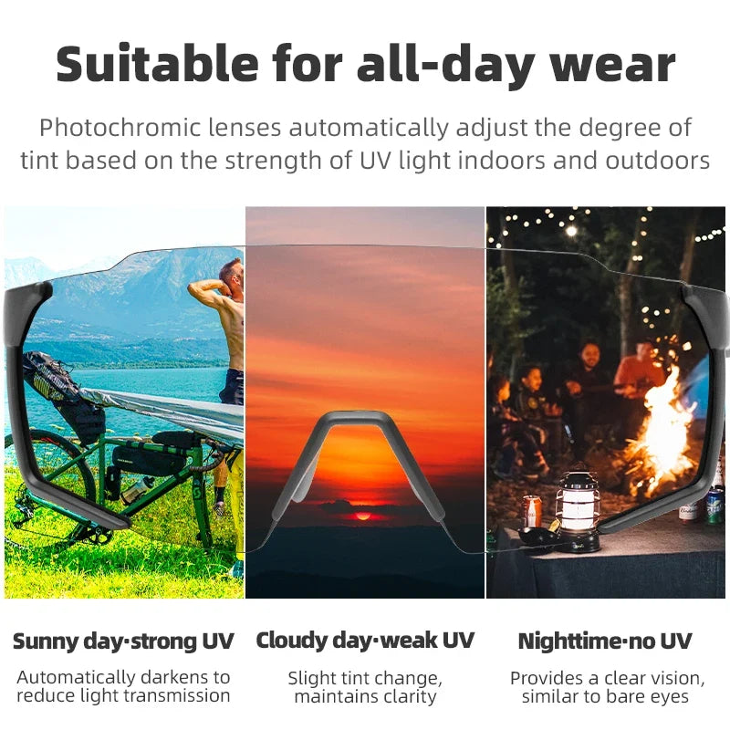Cycling Glasses Polarized UV400 Protection Bicycle Sunglasses Men Women Photochromic MTB Road Bicycle Goggles Eyewear