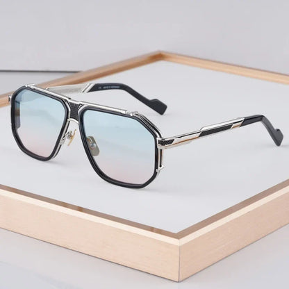 Luxury 0683 Alloy Sunglasses Men Brand Design Women Top Quality Hollow Top Quality Original Irregular Square Classical with Case