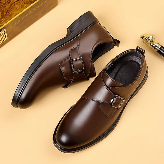 Classic Leather Men Loafers Fashion Man Casual Shoes Outdoor Slip on Flats Non-Slip Driving Shoe Business Moccasins Oxford Shoes