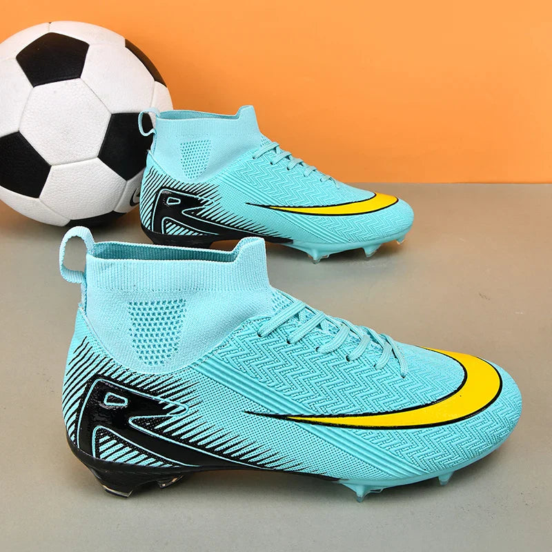 New Men Football Boots Kids Ankle Cleats Grass Soccer Shoes Futsal Indoor Sport Match Training TF/FG Hot-selling High-quality