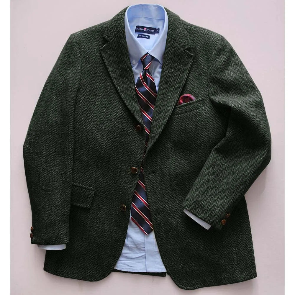 Men's Casual Blazer Herringbone Slim Fit Single Breasted Stylish Comfortable Jacket Men's Coat Double Breasted Blazer Men's Suit