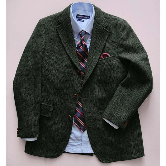Men's Casual Blazer Herringbone Slim Fit Single Breasted Stylish Comfortable Jacket Men's Coat Double Breasted Blazer Men's Suit