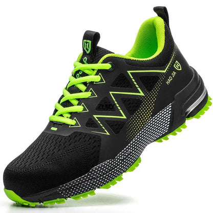 Anti-smash Safety Shoes Men Steel Toe Sneakers Puncture Proof Breathable Work Boots Man Fashion Construction Protective Footwear