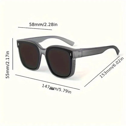 Polarized Anti-Glare Fashion Glasses for Men and Women  Fashionable Fit Over Glasses for Driving Beach and Travel