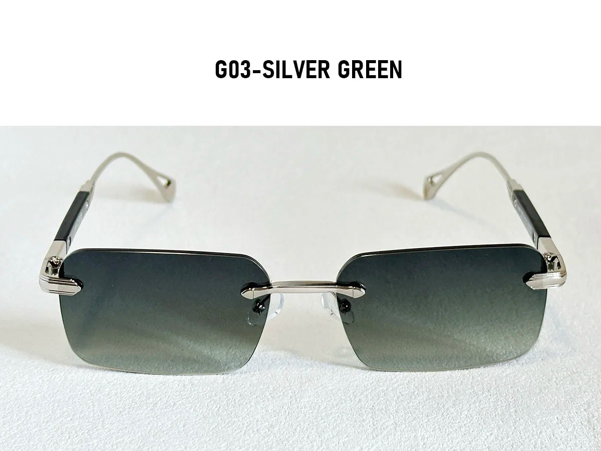 Rimless Sunglasses Women Trendy 2026 Metal Square Sunglass Men Luxury Fashion Glasses Vintage Dropshipping Lunette Soleil Femme