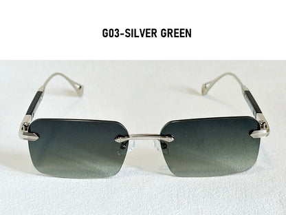 Rimless Sunglasses Women Trendy 2026 Metal Square Sunglass Men Luxury Fashion Glasses Vintage Dropshipping Lunette Soleil Femme