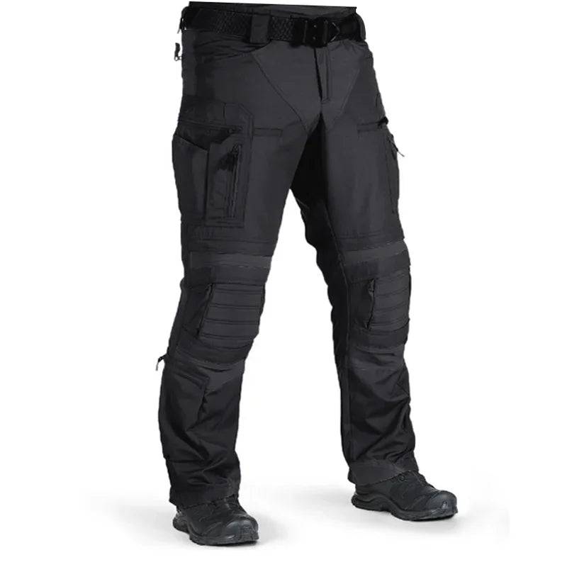 P40 Waterproof Tactical Cargo Pants Men Resistant Multiple Pockets Combat Training Trousers Outdoor Camouflage Paintball Pants