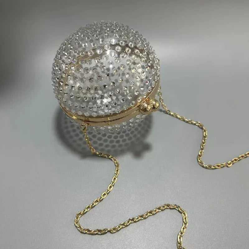 Handbag Ball Acrylic Wedding Banquet Bag Beach Crossbody Shoulder New Vacation Diamond Luxury Women's Elegant Handbags Purses