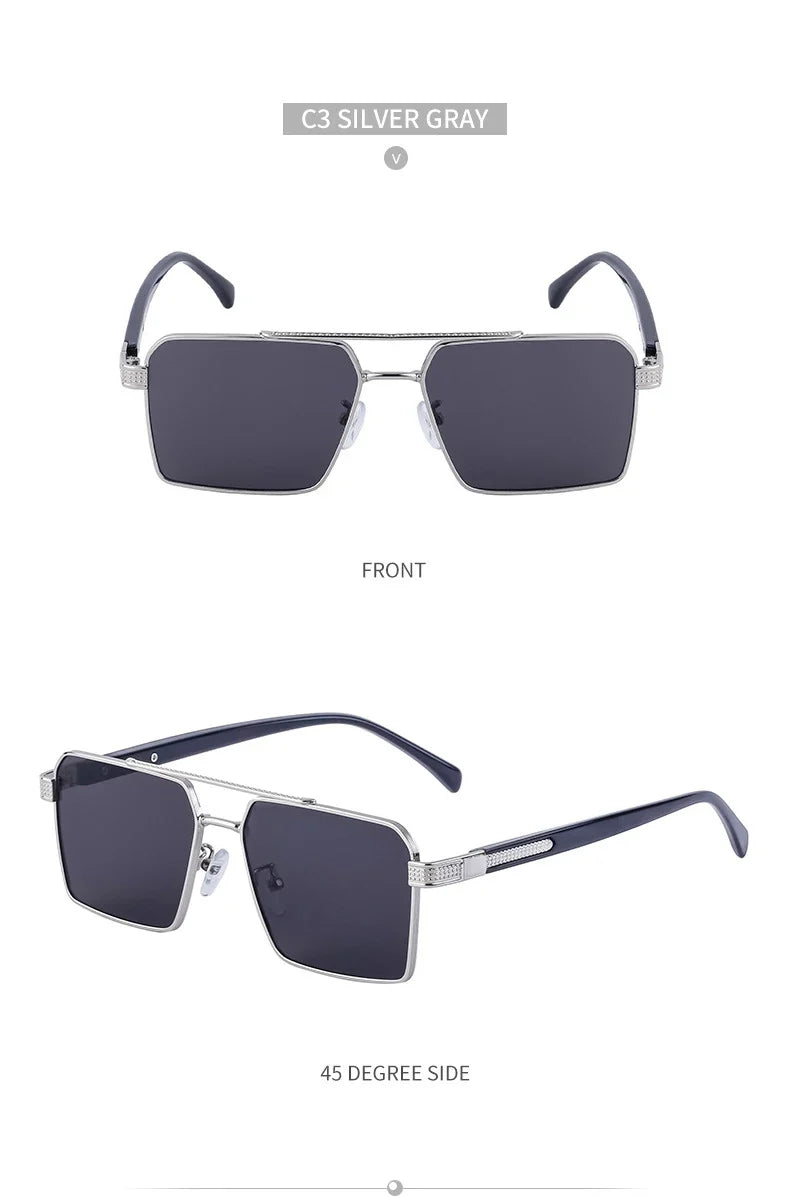 2023 Square Sunglasses For Men Luxe Sunglasses Women Trendy Vintage Fashion Glasses Sun Gafas De Sol Hombre Lunette Soleil Femme