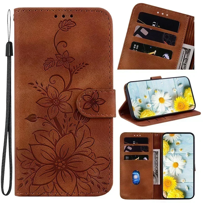 Leather Phone Case For iphone 15 14 13 12 11 Pro Max XS XR 7 6 6 6s Plus SE SE3 se4 2024 Wallet Lanyard Cover