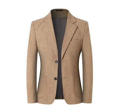 Blazer Hombre High-quality Men's Fashionable Corduroy Jacket Business Casual Social Banquet Formal Suit Jacket Plus Size Blaze