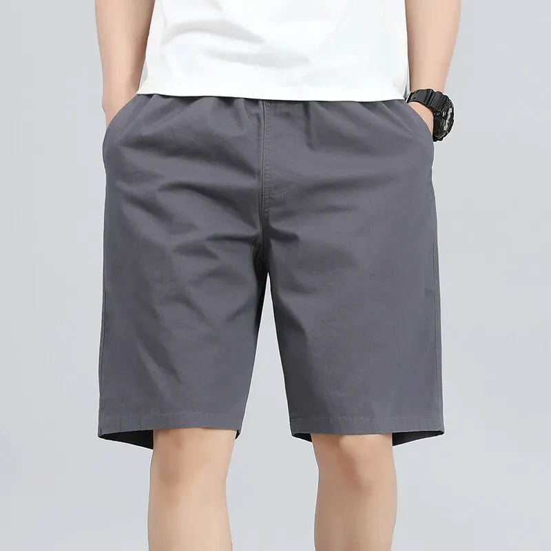 Mens Work Cargo Cotton Shorts Summer Casual Shorts Baggy Sports Gym Work Shorts Wide Leg