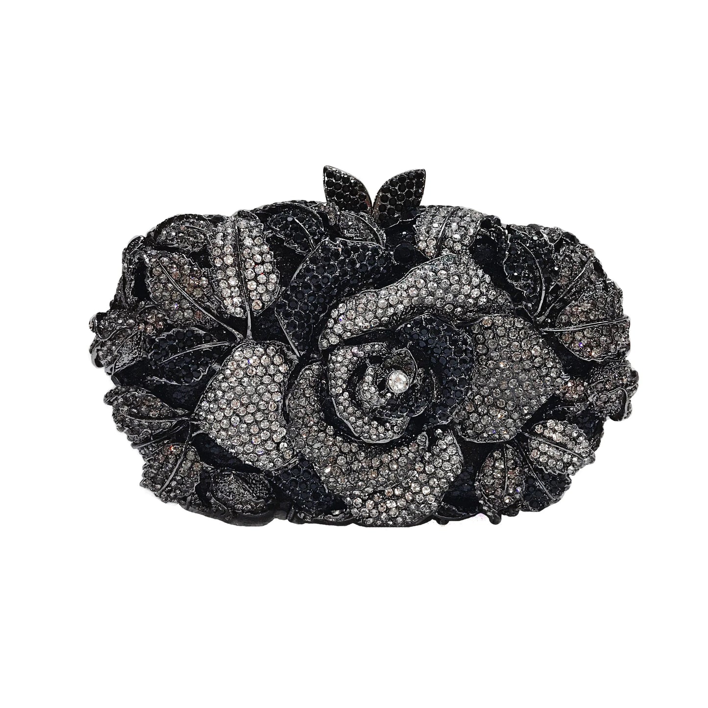 A flower cut-out diamond dinner bag, diamond bag, women's clutch