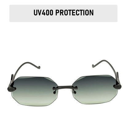 Fashion Rimless Sunglasses Women 2026 Oval Glasses Luxury UV400 Protection Dropshipping Lentes De Sol Mujer Lunette Soleil Femme