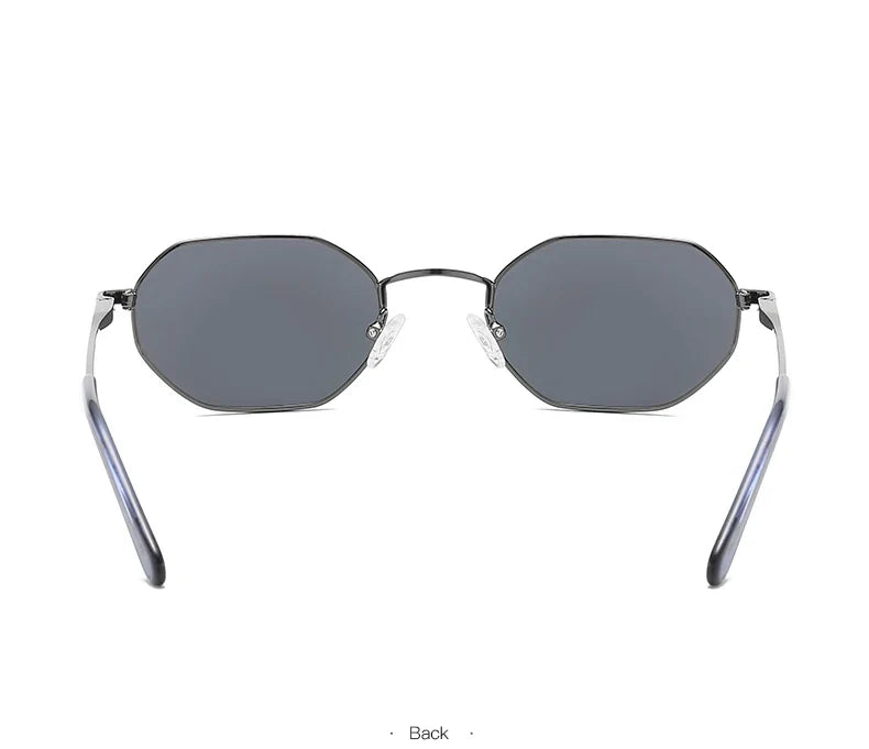 Retro Small Polygon Polarized Sunglasses Women Metal UV400 Sun Glasses Men Anti-Glare UV400 Goggles Driving Eyewear