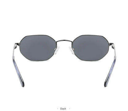 Retro Small Polygon Polarized Sunglasses Women Metal UV400 Sun Glasses Men Anti-Glare UV400 Goggles Driving Eyewear