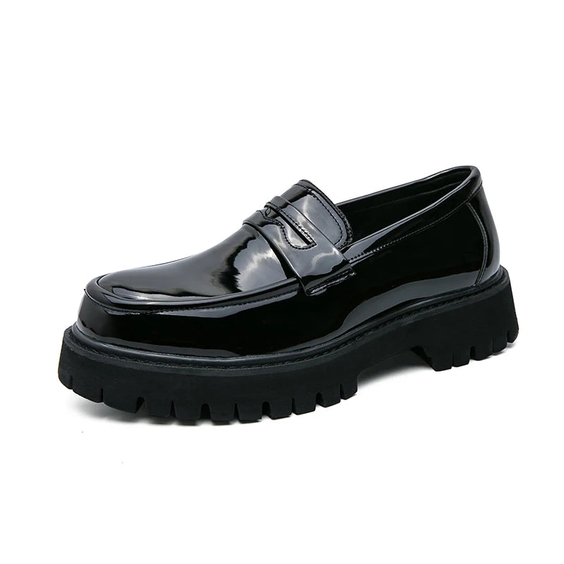 New Men's Luxury Leather Shoes Genuine Leather Dress Shoes Fashion Loafers Slip-on Comfy Casual Business Shoes Fomal Mocassins