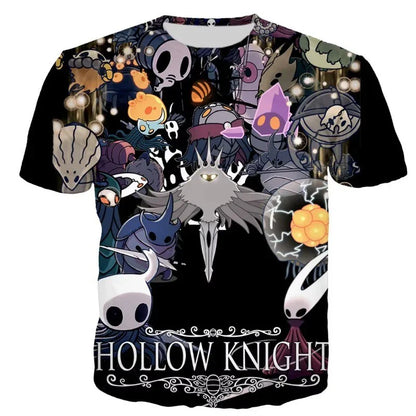 Game Hollow Knight 3D Print T-Shirts Summer Men Women Casual Fashion Oversized Short Sleeve T Shirt Male Tees Tops Man Clothing