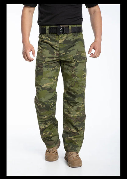 Tactical Combat Pants Men streetwear Camouflage Cargo Pants Army Work Waterproof  Trousers Urban Casual Pants