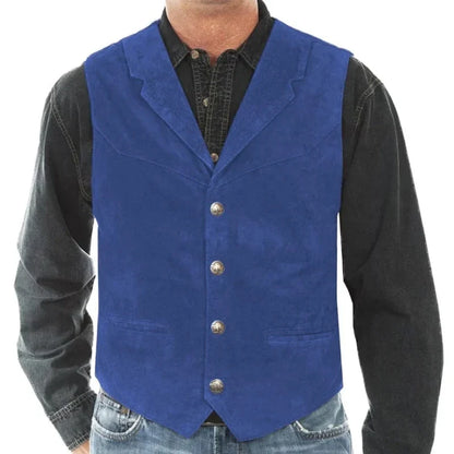 Men Vest Brown Frosted Velvet Solid With Lapel Business Casual Waistcoat For Formal Wedding Party Banquet Work Men Suit