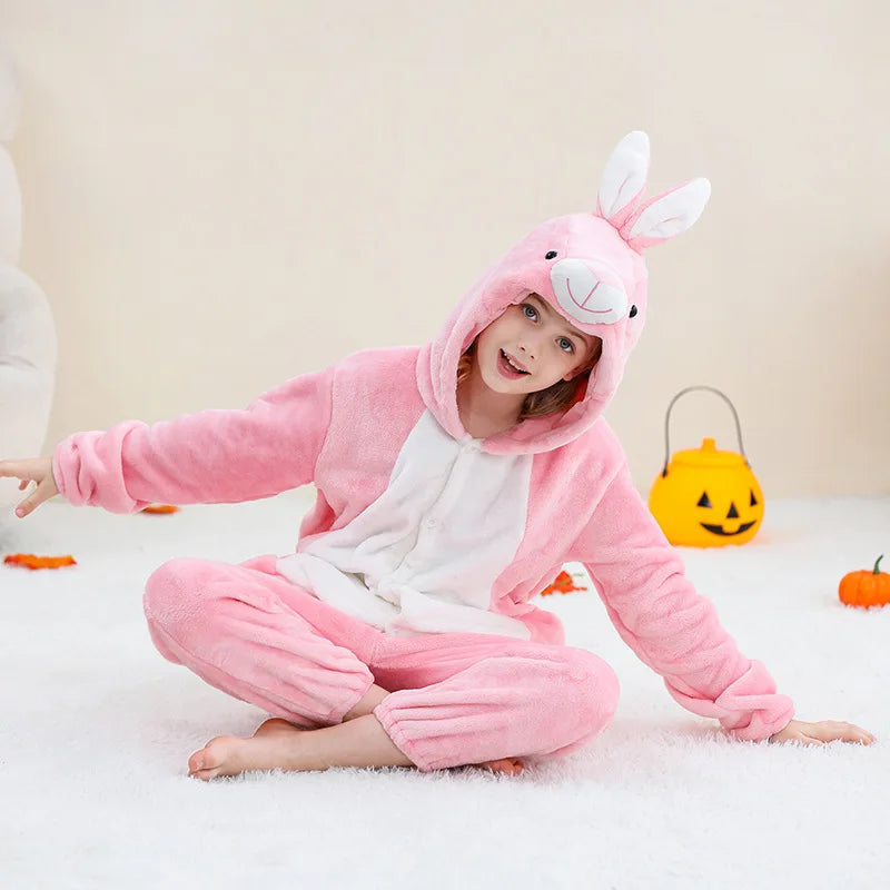Capybara Anime Cosplay Costumes Kids Animal Cartoon Jumpsuit for Children Halloween Christmas Girls Boys Hooded Pajamas Onesies