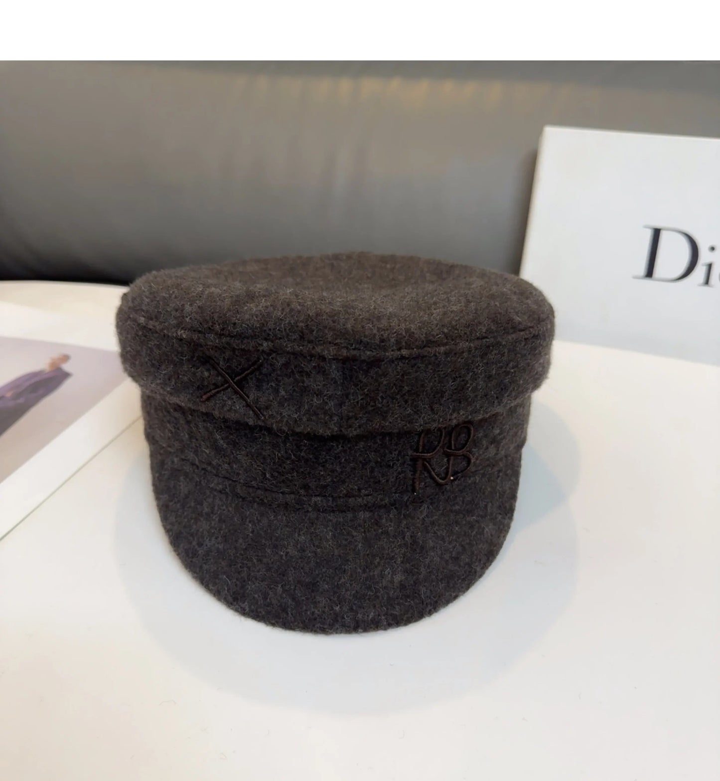 Brand Designer Baker Boy Caps New Arrival Winter Newsboy Caps Letter Flat Wool Caps