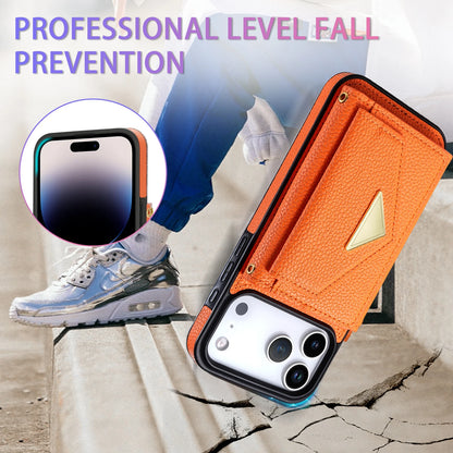 Crossbody Lanyard Leather Wallet Card Phone Case for IPhone 17 Air 16E 16 Pro Max 15 14 Plus 13 12 11 XS XR SE2020 Leather Cover
