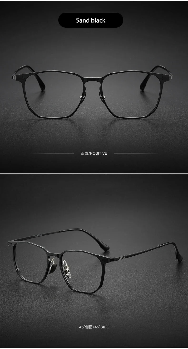 Ultra-light Aluminum Titanium Business Fashion Eyeglasses  Anti-Blue Light Reading Glasses Men Myopia Prescription 20241