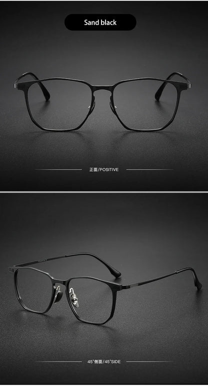 Ultra-light Aluminum Titanium Business Fashion Eyeglasses  Anti-Blue Light Reading Glasses Men Myopia Prescription 20241
