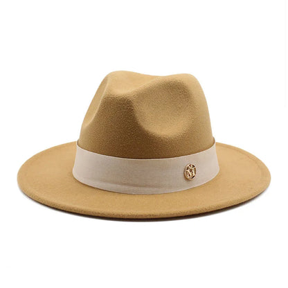 New Fedora Hat for Women Winter Elegant Fashion Formal Wedding Decorate Church Cap Panama Party Jazz Hat Chapeau Femme