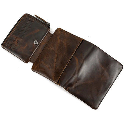 Portefeuille de luxe de marque de créateur pour homme, porte-cartes en cuir véritable souple, petit porte-monnaie pour pièces de monnaie et cartes de crédit, portefeuilles masculins à glisser dans les poches.