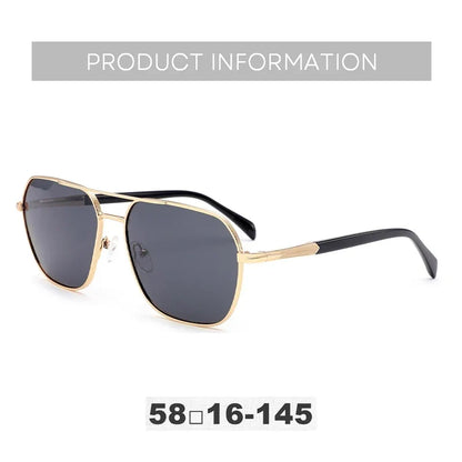 Fashion Aviator Polarized Prescription Sunglasses Mens Trend Metal Pilot Uv400 Protection Pilot Corrective Sun Glasses