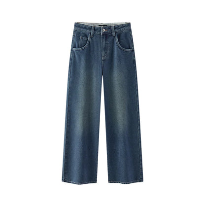 Semir Jeans Women Wide Leg Fleece Lined Comfortable High Waist Winter 2025 New Floor-Length Pants with Leg-Elongating Effect
