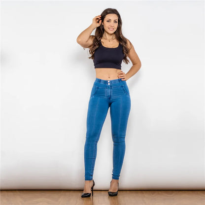 Melody Butt Lift Jeans Stretch Shapewear For Women Tight Vintage Jeans High Elasticity Jeggings