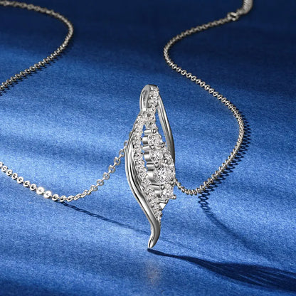 Multi-size Moissanite Pendant Necklace Chains for Women 925 Sterling Silver Wedding Fine Jewelry Gifts with Certificate