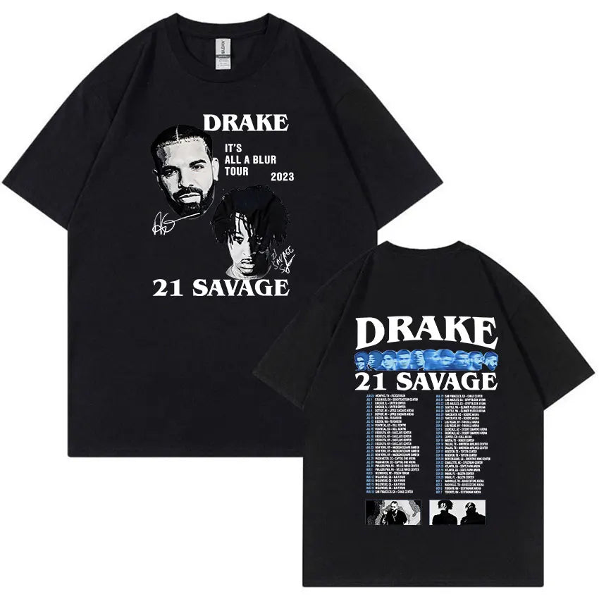 Rapper Drake Certified Lover Boy Album Print Graphic T Shirt Unisex Hip Hop Fashion T-shirt Men's 100% Cotton Oversized T-shirts