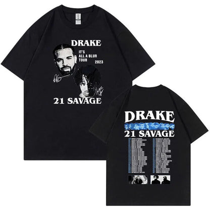 Rapper Drake Certified Lover Boy Album Print Graphic T Shirt Unisex Hip Hop Fashion T-shirt Men's 100% Cotton Oversized T-shirts