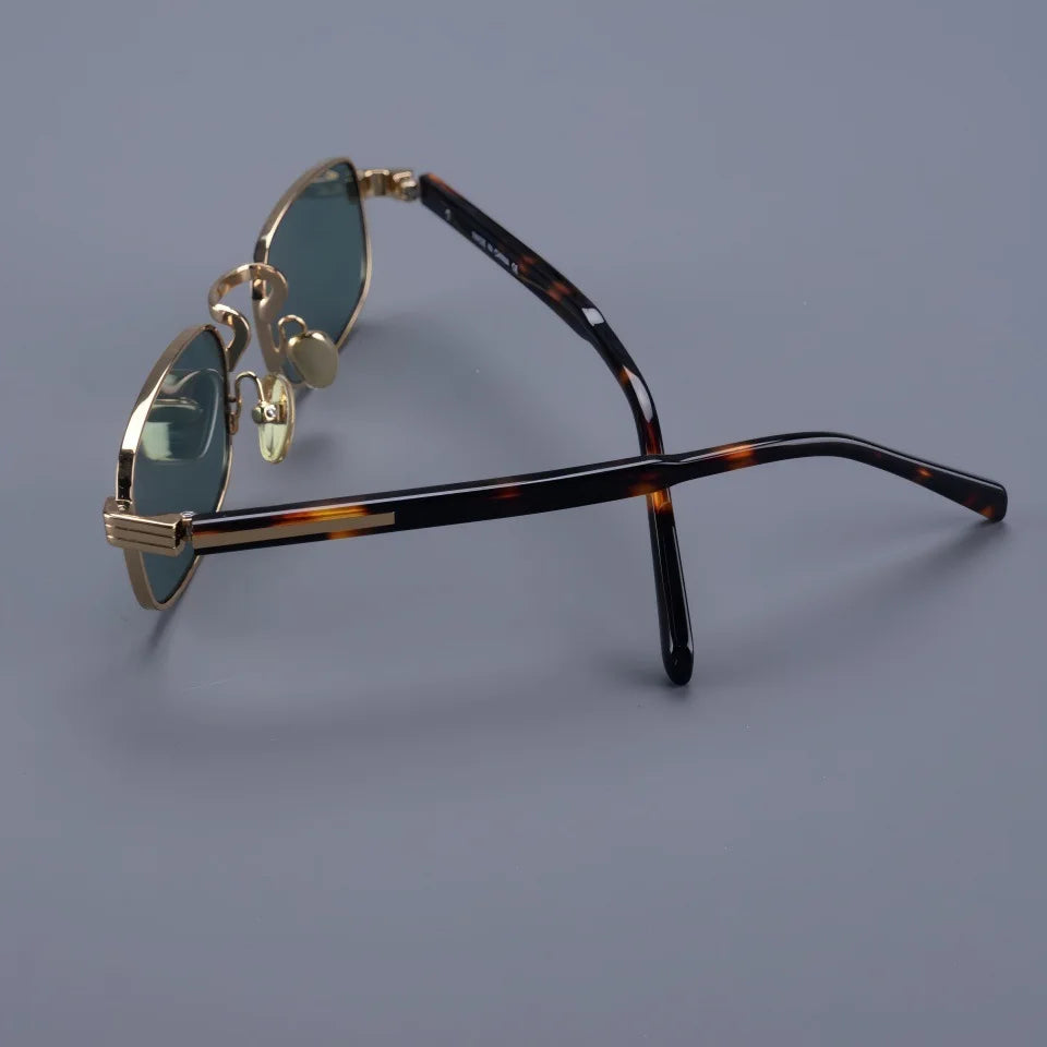 Small Square Top Quality Titanium Acetate Women Sunglasses Luxur Brand Designer Personality Retro Outdoor Men Sun Glasses UV400