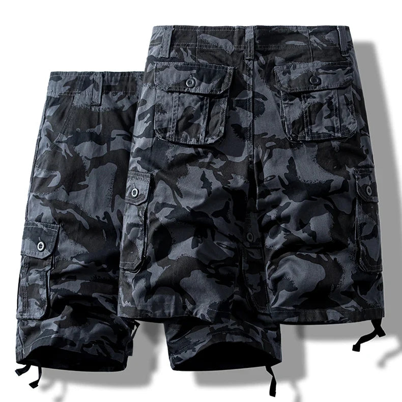 Men's Cotton Cargo Shorts Multi Pocket Tactical Half Pants Sports Casual Hiking Short Pants Fashion Y2K Male Clothes