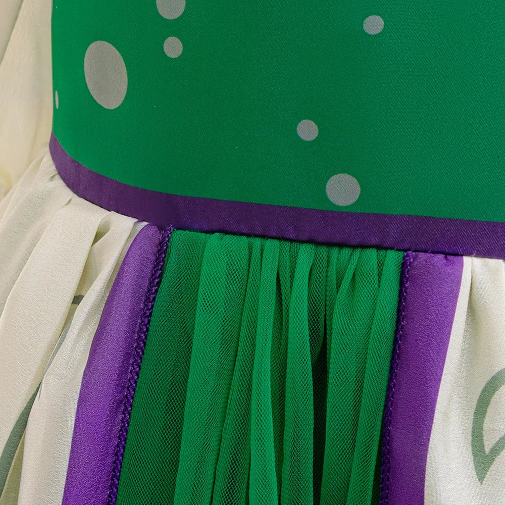 Little Mermaid Ariel Princess Costumes Young Girls Purple Dress Kids Cosplay Carnival Gown Birthday Tutu Dresses Summer New Wear