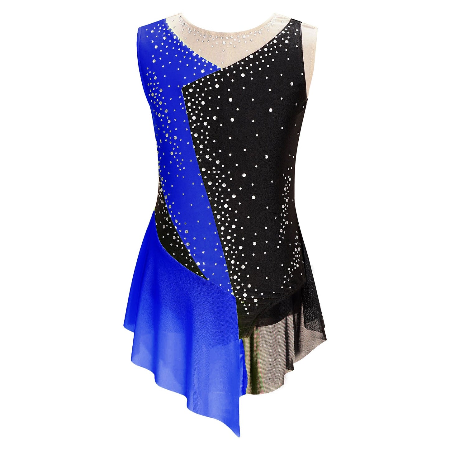 Kids Girls Sparkly Rhinestone Ballet Jersey Leotard Dress Toddler Gymnastics Artistic Figure Skating Dance Leotards Costume