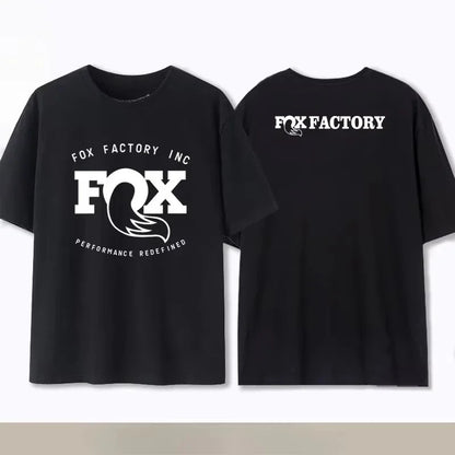 Summer Fox Racing Cross - country Mountain Bike Commemorative T - shirt High Quality Fashion Men Women Short Sleeve Round Neck