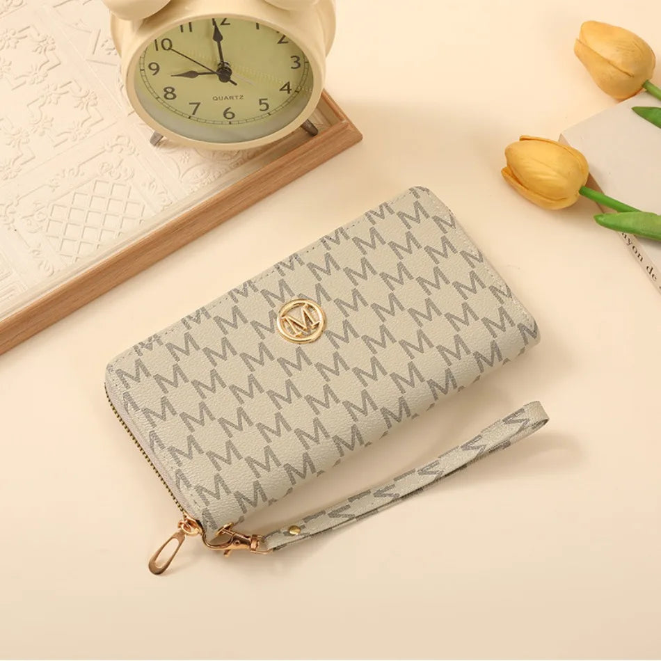 New Zipper Long Wallets Women Men Coin Purses Multi-card Slot Cards Holder Handbags Billfold Wristlet Wallet Clutch Money Bags