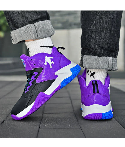 Children Basketball Shoes For Boys Girls Trainers High Top Sneakers Kids Training Shoes Outdoor Non-slip Children's Sports Shoes