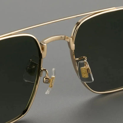 Top Quality Pure Titanium Pilot Polarized Sunglasses Men Outdoor Driving Night Vision Shades Anti-Glare Fishing UV400