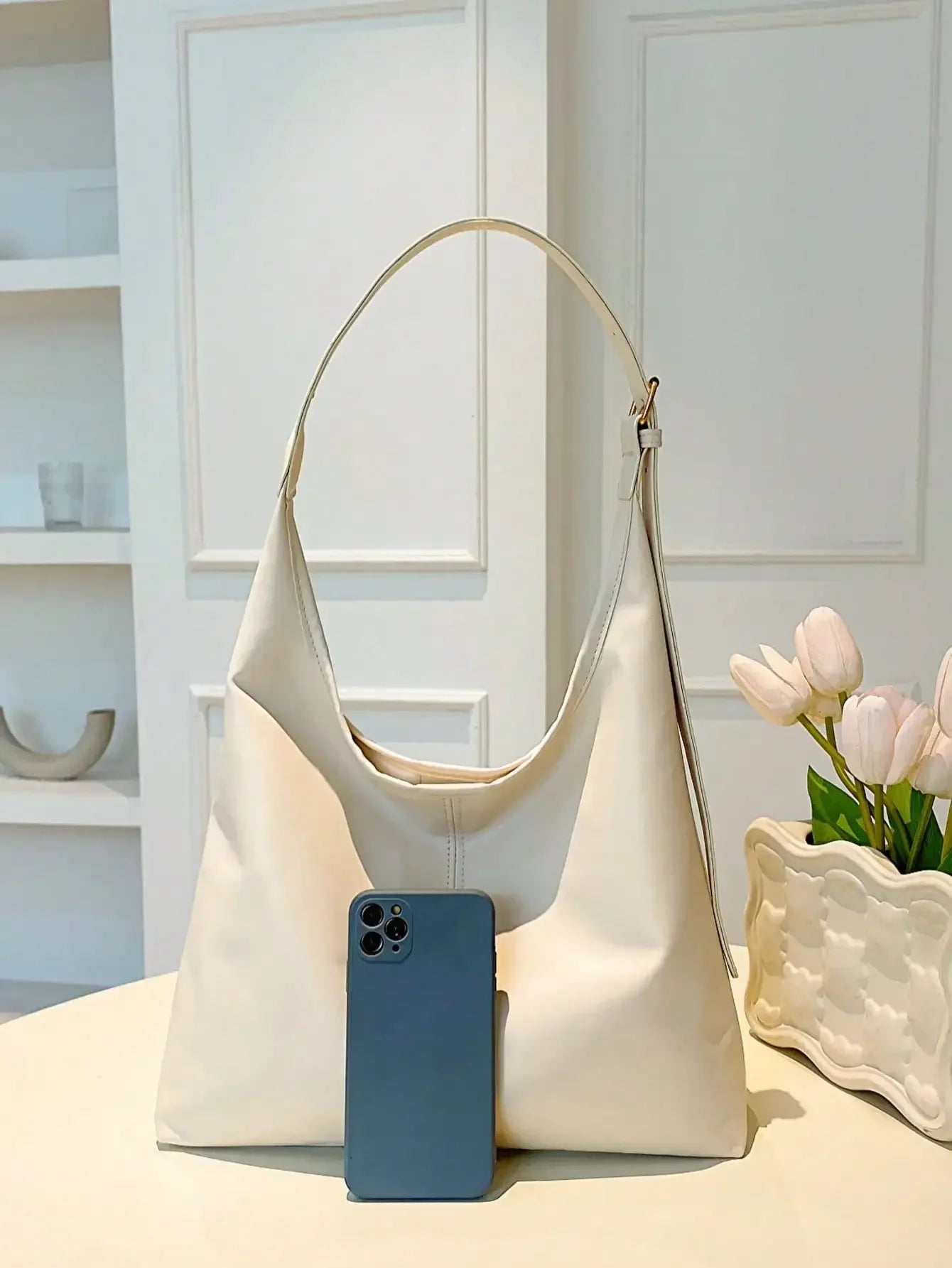 Large Capacity Solid Color Women's Shoulder Bag, Multifunctional Crossbody Bag, Women's Shoulder Tote Bag, Large Capacity Crossbody Tote Bag, Casual Work Bag