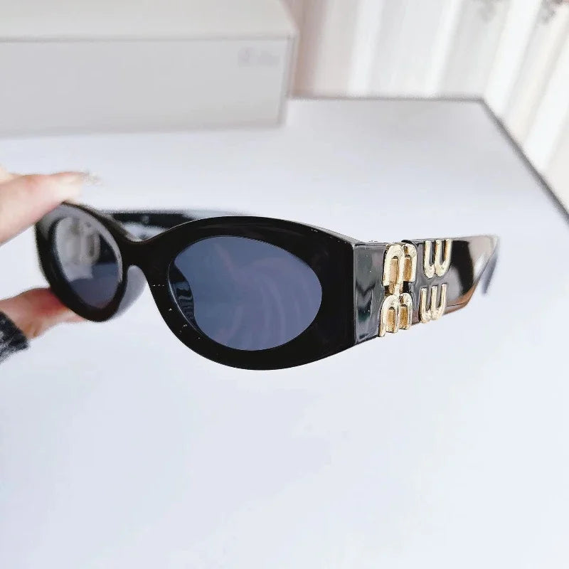 New Cat Eye Retro Fashion Sunglasses for Women Ins UV400 Vintage  UV400 Sun Glasses Gafas De Sol Vintage Sunglass Para Mujer